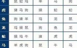 生肖配对查询(生肖配对查询 男女)