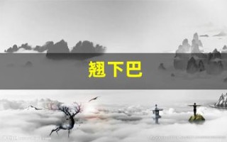 翘下巴(翘下巴面相)