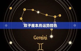 双子座本月运势(双子座本月运势事业)