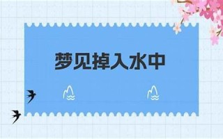 梦见掉入水中(梦见掉入水中全身湿透)