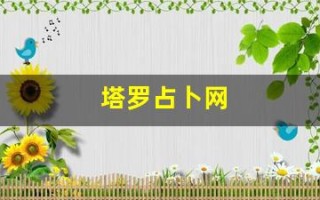 塔罗占卜网(塔罗占卜网名)
