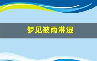 梦见被雨淋湿(梦见被雨淋湿头发)