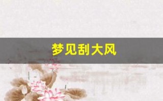 梦见刮大风(梦见刮大风房子倒塌是什么预兆)
